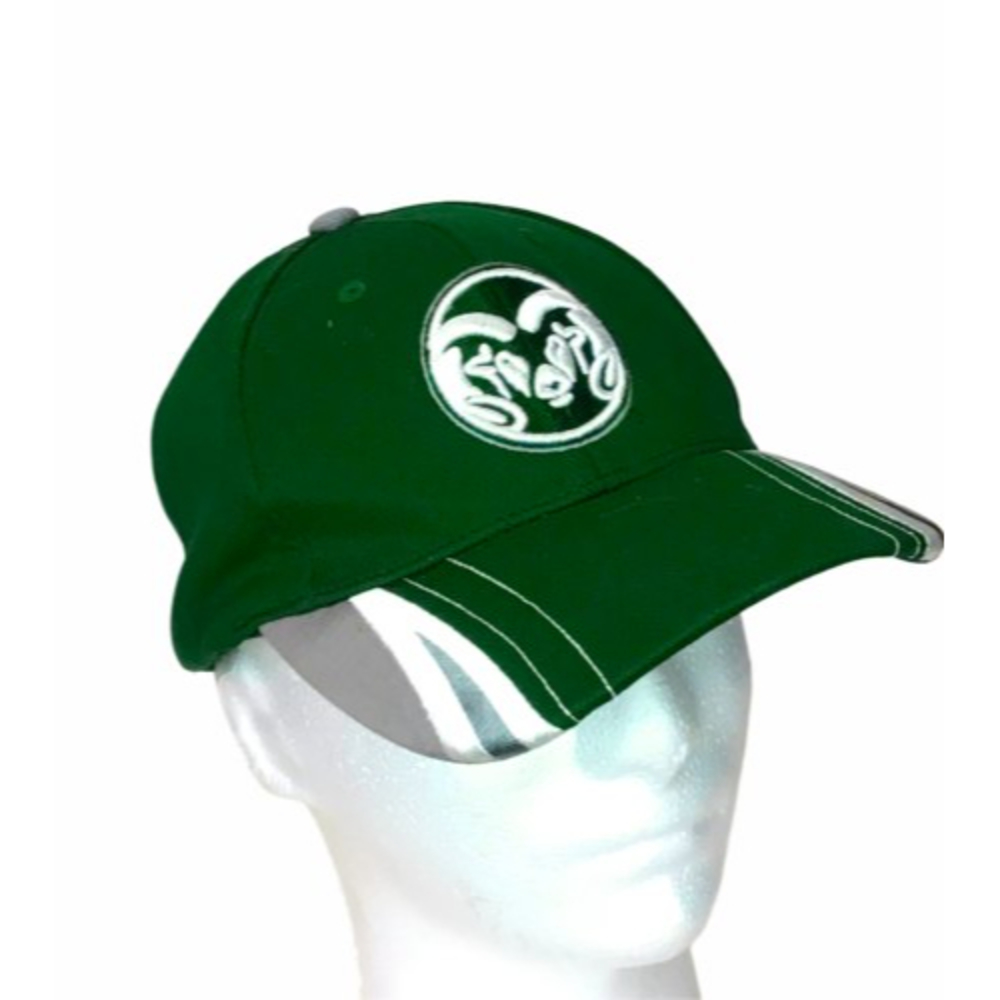 St Louis Rams Baseball Cap Embroidered Truckers Hat Green Adjustable Russell
